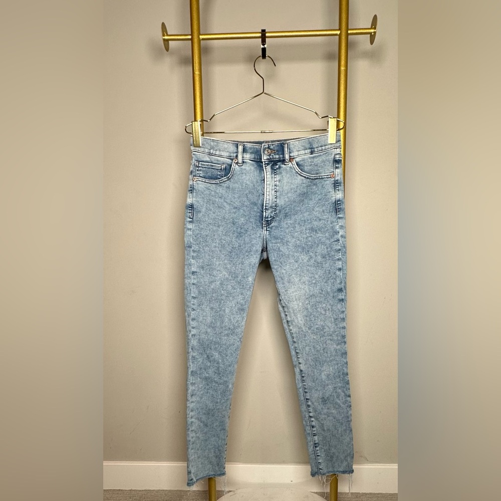 Express Light Blue Bleached Skinny Jeans – Women’s 10R – Super Stretch